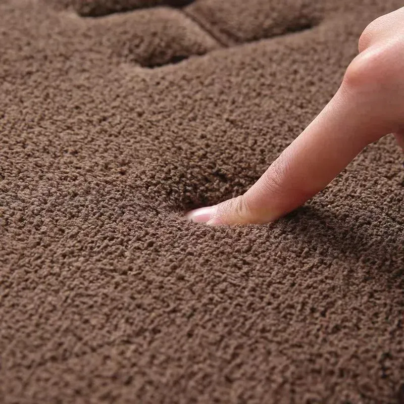 Tapis antidérapant en faux cachemire, mousse à mémoire de forme, polaire corail superabsorbant, tapis de sol pour cuisine, salon et salle de bain 3