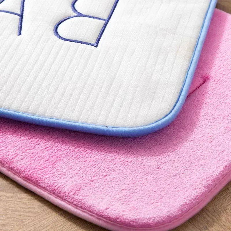 Tapis antidérapant en faux cachemire, mousse à mémoire de forme, polaire corail superabsorbant, tapis de sol pour cuisine, salon et salle de bain 5