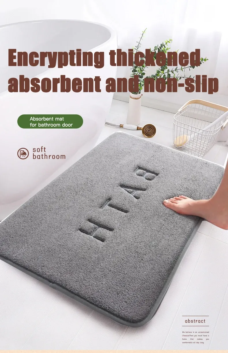 Tapis antidérapant en mousse à mémoire de forme, ambiance intérieure