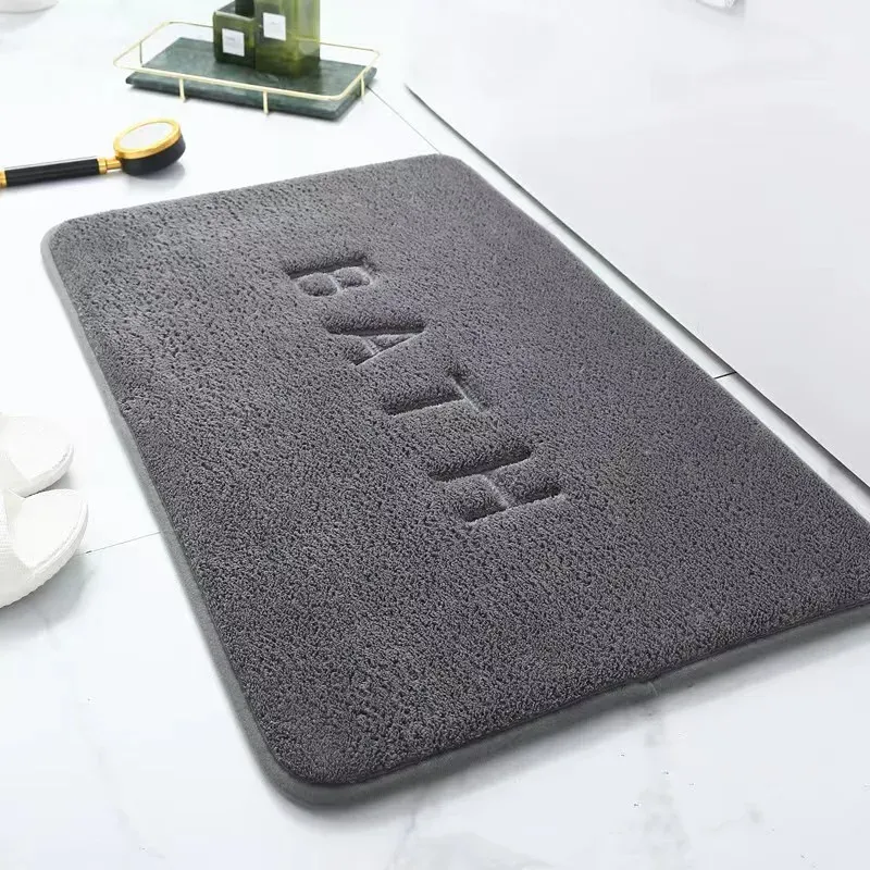 Tapis antidérapant en faux cachemire, mousse à mémoire de forme, polaire corail superabsorbant, tapis de sol pour cuisine, salon et salle de bain 10