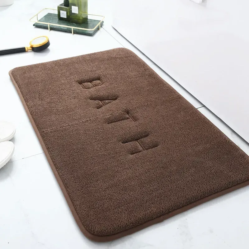 Tapis antidérapant en faux cachemire, mousse à mémoire de forme, polaire corail superabsorbant, tapis de sol pour cuisine, salon et salle de bain 8