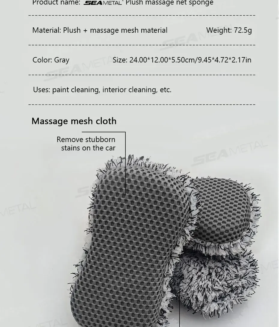 Éponge SEAMETAL en situation de lavage
