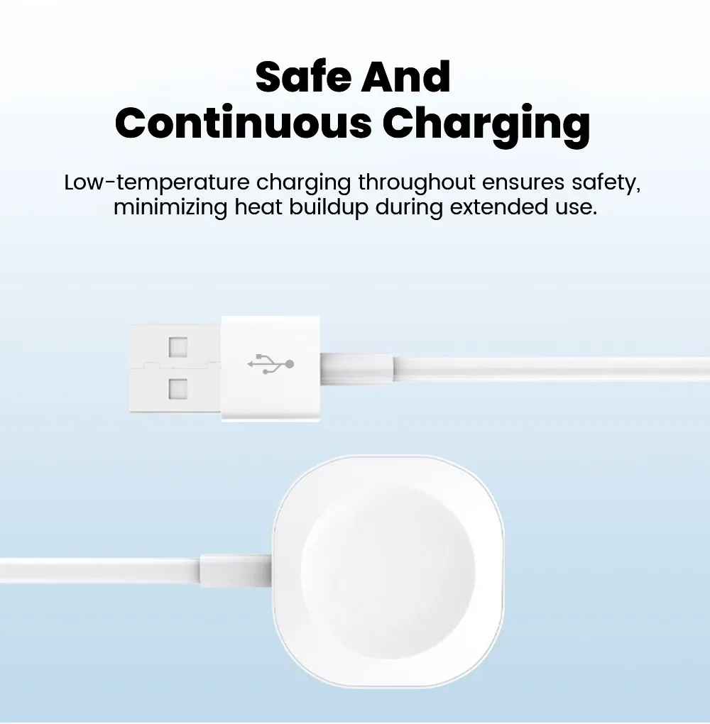 Chargeur magnétique pour montre connectée, finition soignée