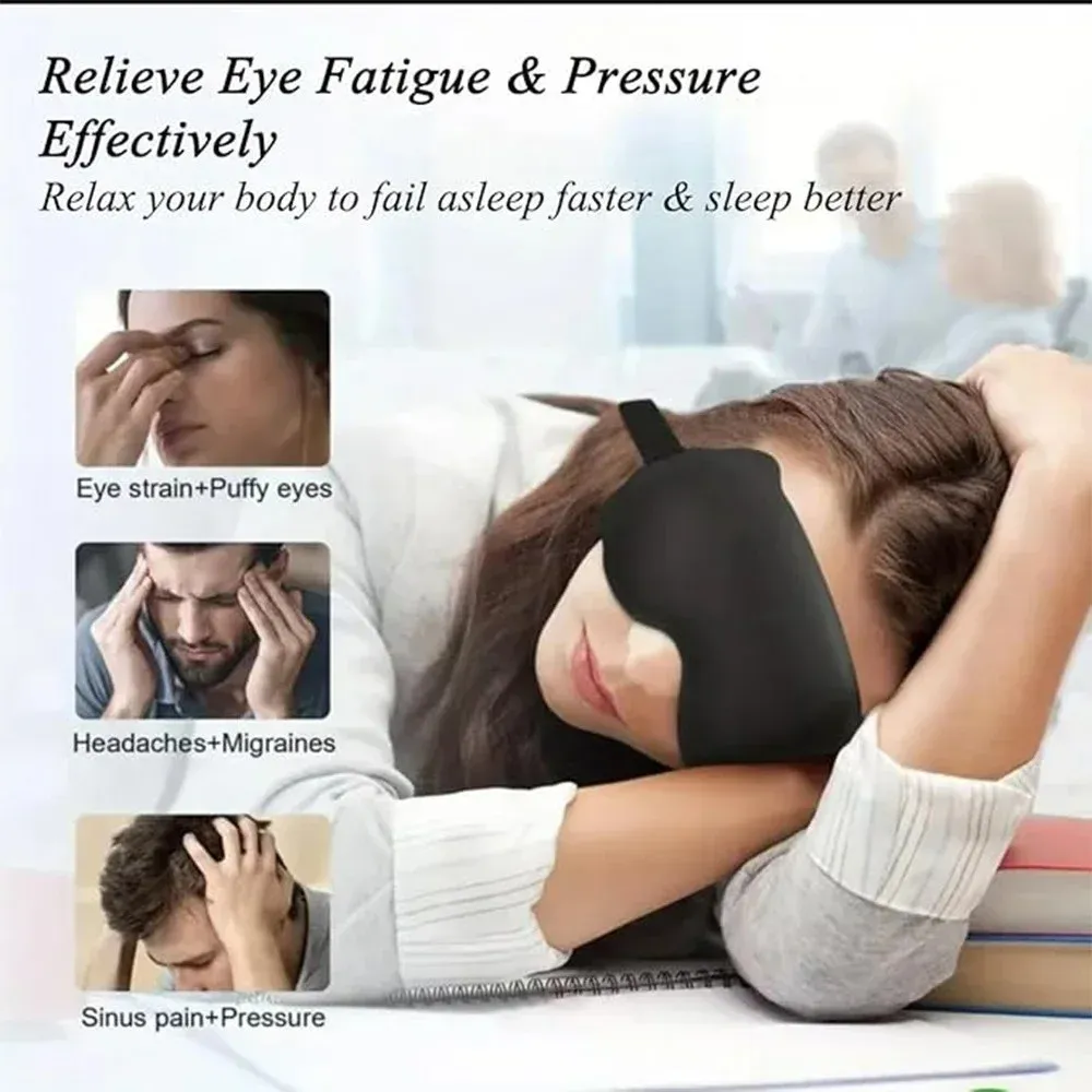 Masque de sommeil ergonomique 3D, détail de la structure