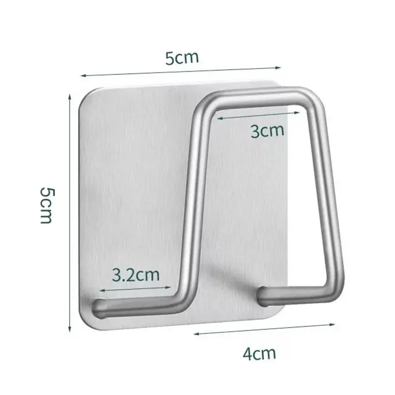 Support mural auto-adhésif en acier inoxydable pour évier de cuisine, porte-éponges, égouttoir, support pour planche à découper, organisateur de rangement 5