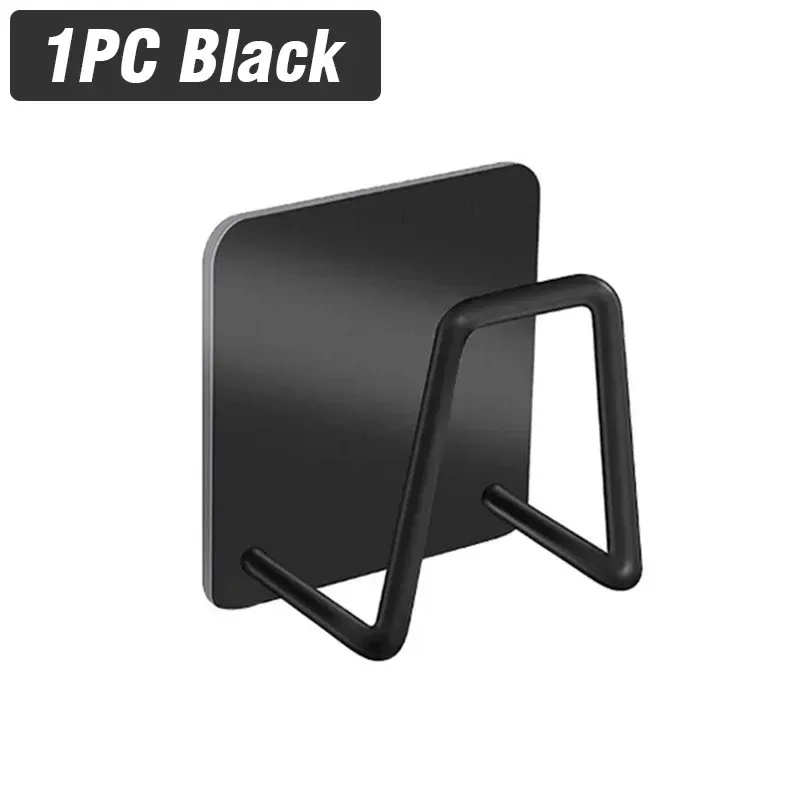 Support mural auto-adhésif en acier inoxydable pour évier de cuisine, porte-éponges, égouttoir, support pour planche à découper, organisateur de rangement 8