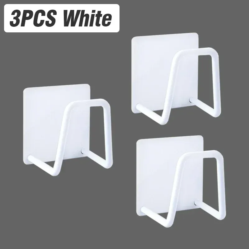 Support mural auto-adhésif en acier inoxydable pour évier de cuisine, porte-éponges, égouttoir, support pour planche à découper, organisateur de rangement 15
