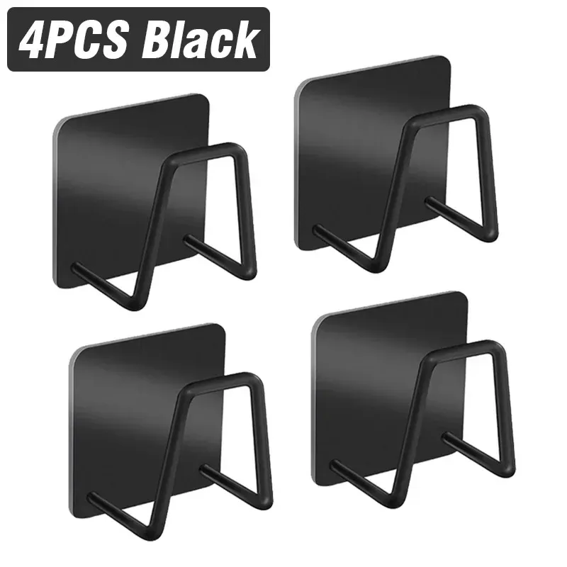 Support mural auto-adhésif en acier inoxydable pour évier de cuisine, porte-éponges, égouttoir, support pour planche à découper, organisateur de rangement 17