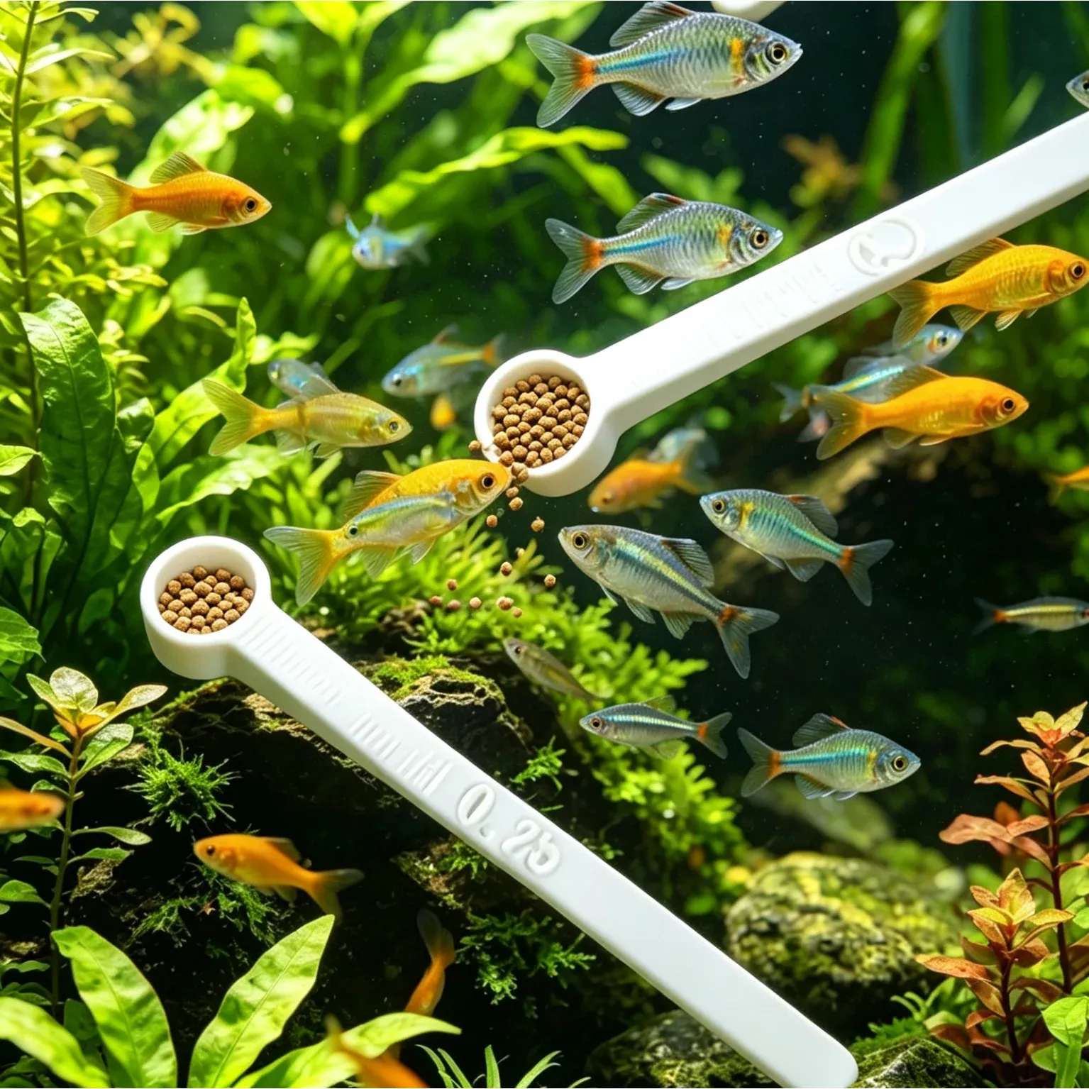 Cuillères doseuses de précision pour poissons d'aquarium (0,02 g / 0,1 g / 0,25 g) - Lot de 3 5