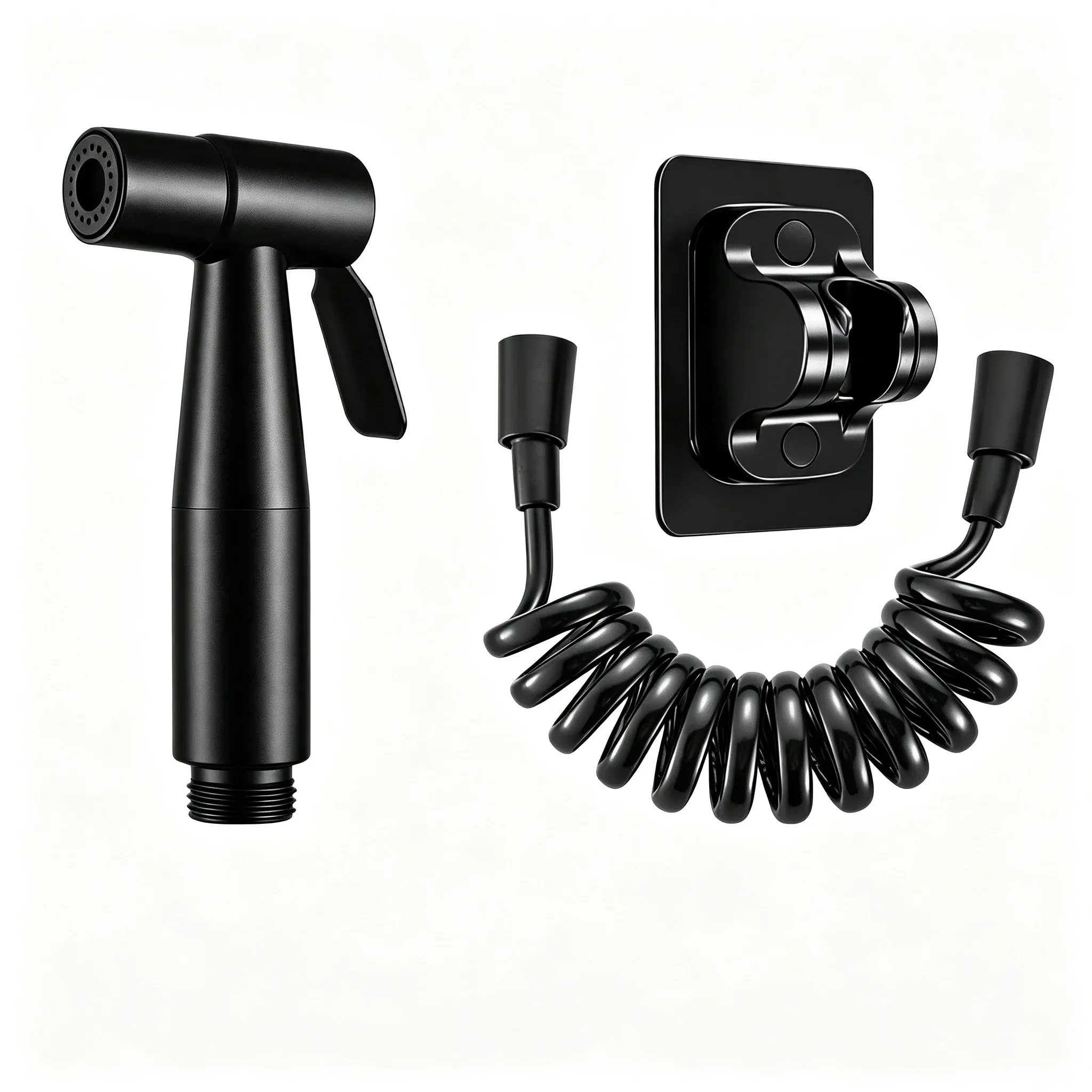 Pulvérisateur de bidet mural à double commande pour toilettes, Shattaf portable avec tuyau, pistolet de nettoyage multifonction pour hygiène féminine 10