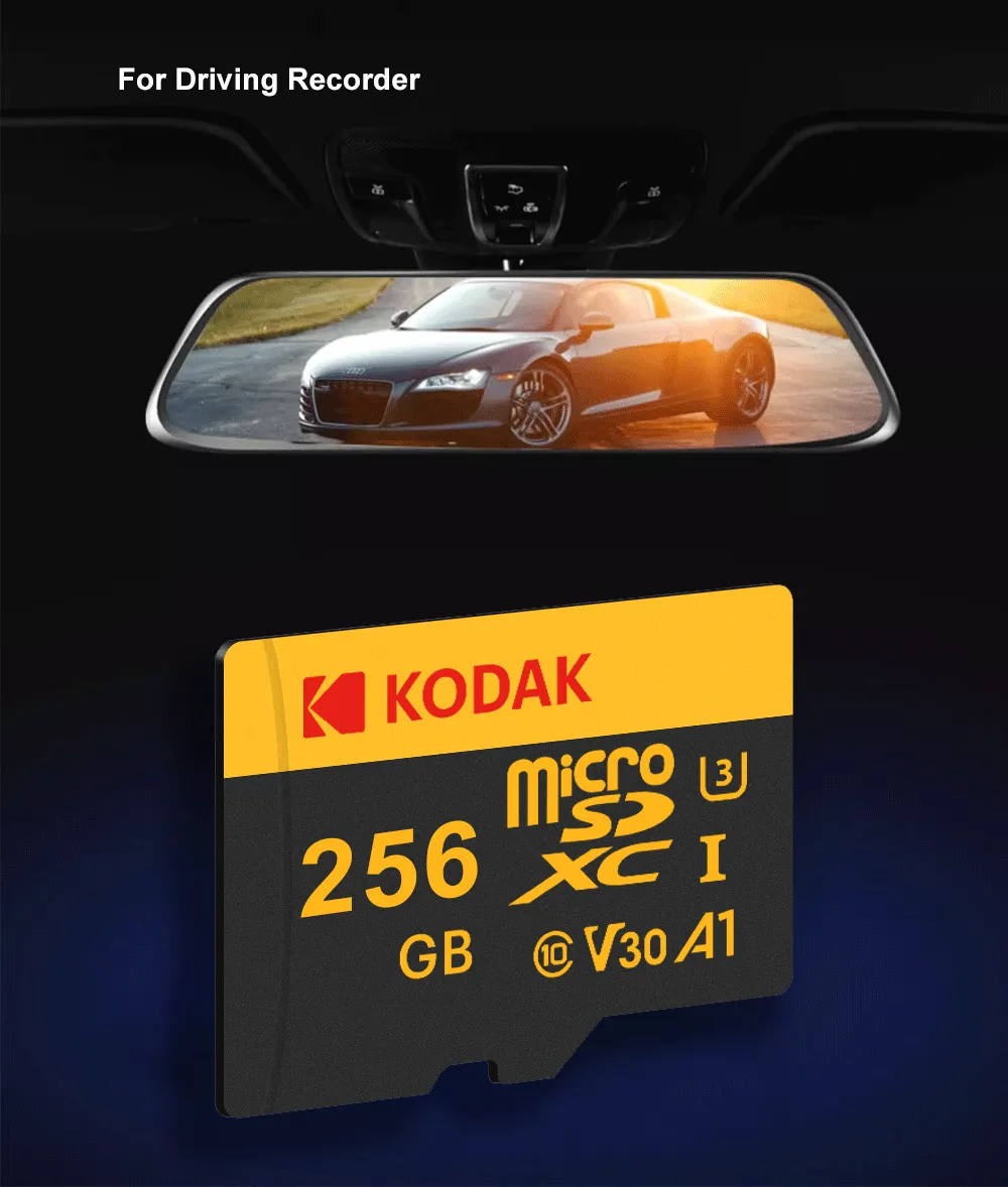 Carte mémoire microSD Kodak, stockage au quotidien