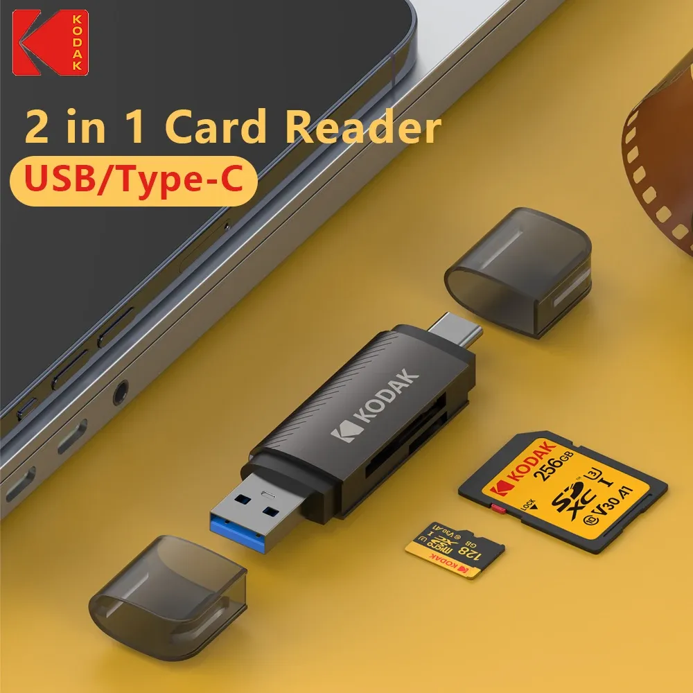 Carte mémoire microSD KODAK, jusqu'à 100 Mo/s, Classe 10 U3, 4K UHD, 32 Go à 256 Go 16