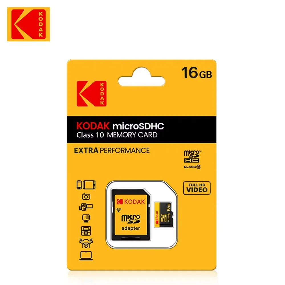 Carte mémoire microSD KODAK, jusqu'à 100 Mo/s, Classe 10 U3, 4K UHD, 32 Go à 256 Go 7