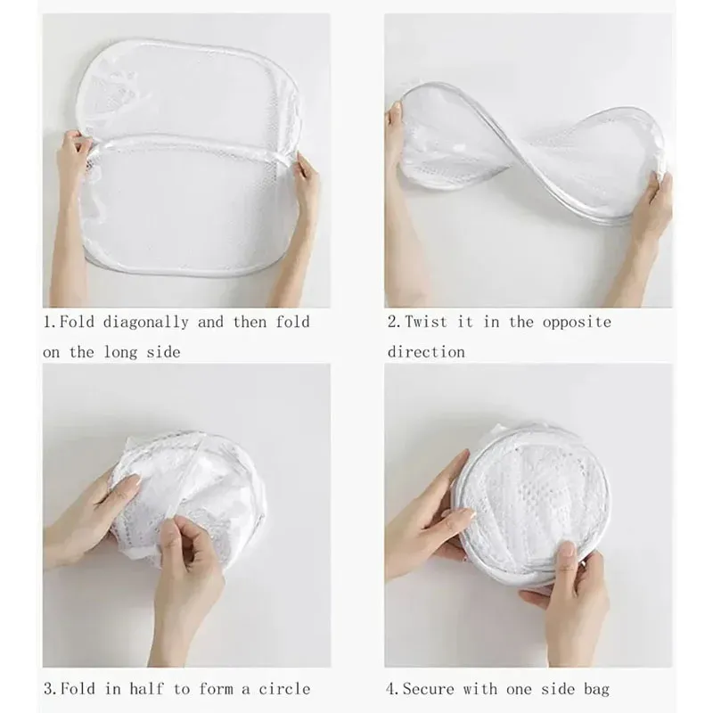 Panier à linge pliable en maille, petit panier de rangement portable pour voyage d'affaires 5