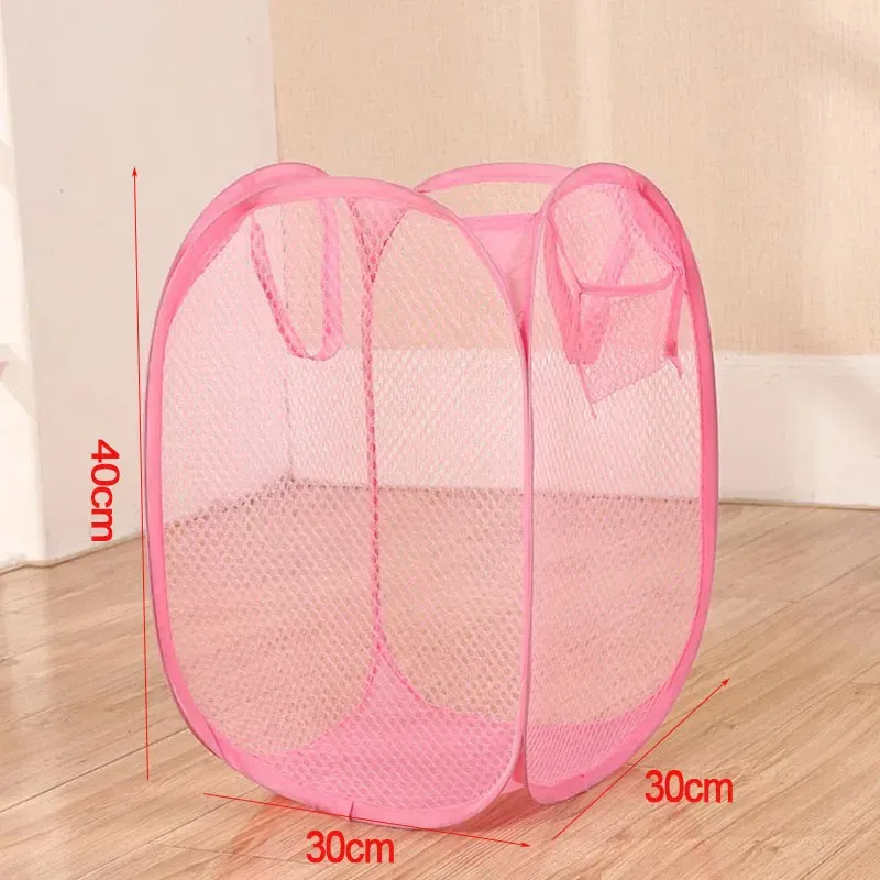 Panier à linge pliable en maille, petit panier de rangement portable pour voyage d'affaires 7