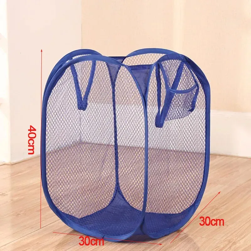 Panier à linge pliable en maille, petit panier de rangement portable pour voyage d'affaires 11