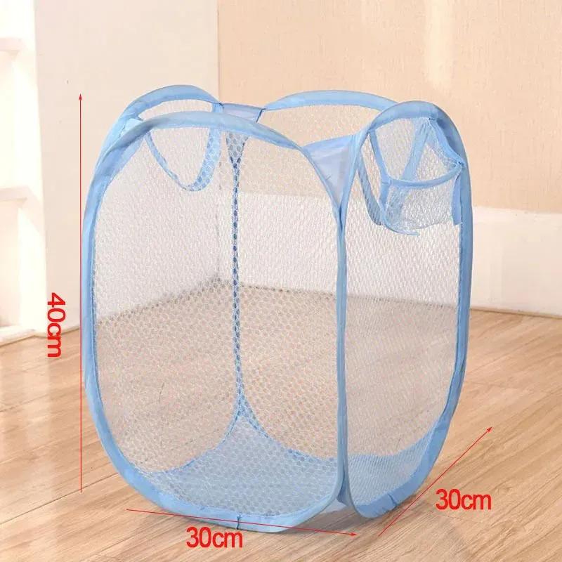Panier à linge pliable en maille, petit panier de rangement portable pour voyage d'affaires 10