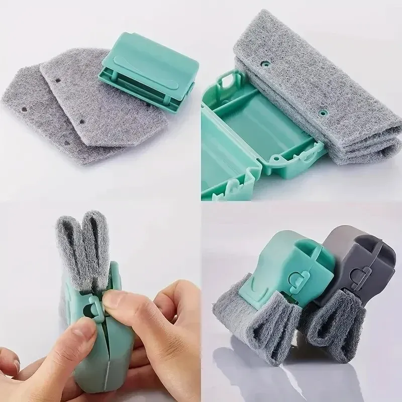 Détail de la tête de brosse de nettoyage