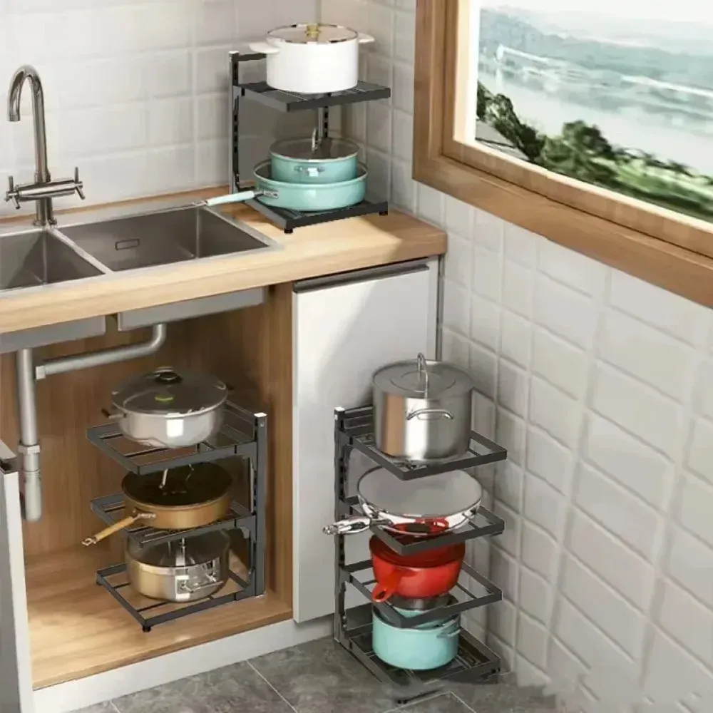 Étagère de rangement de cuisine dans un intérieur moderne
