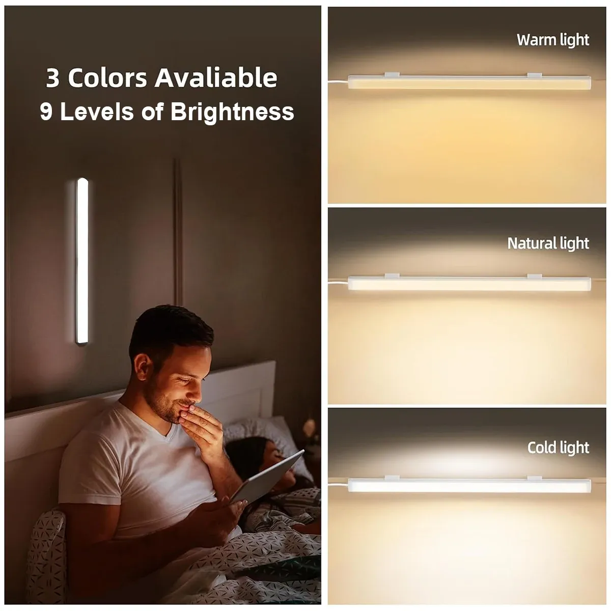 Lampe de lecture LED dans un intérieur élégant