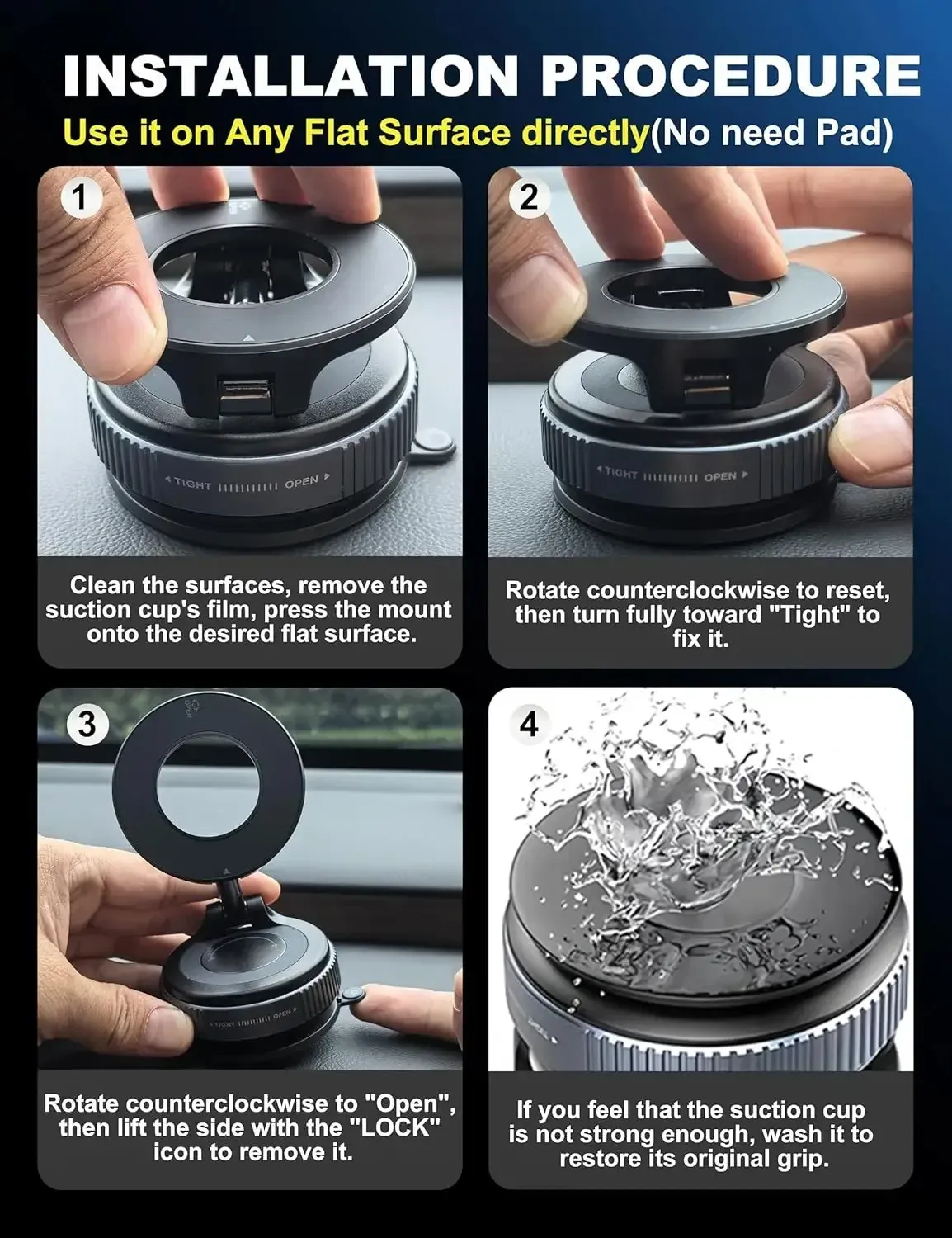 Support magnétique dans un intérieur de voiture