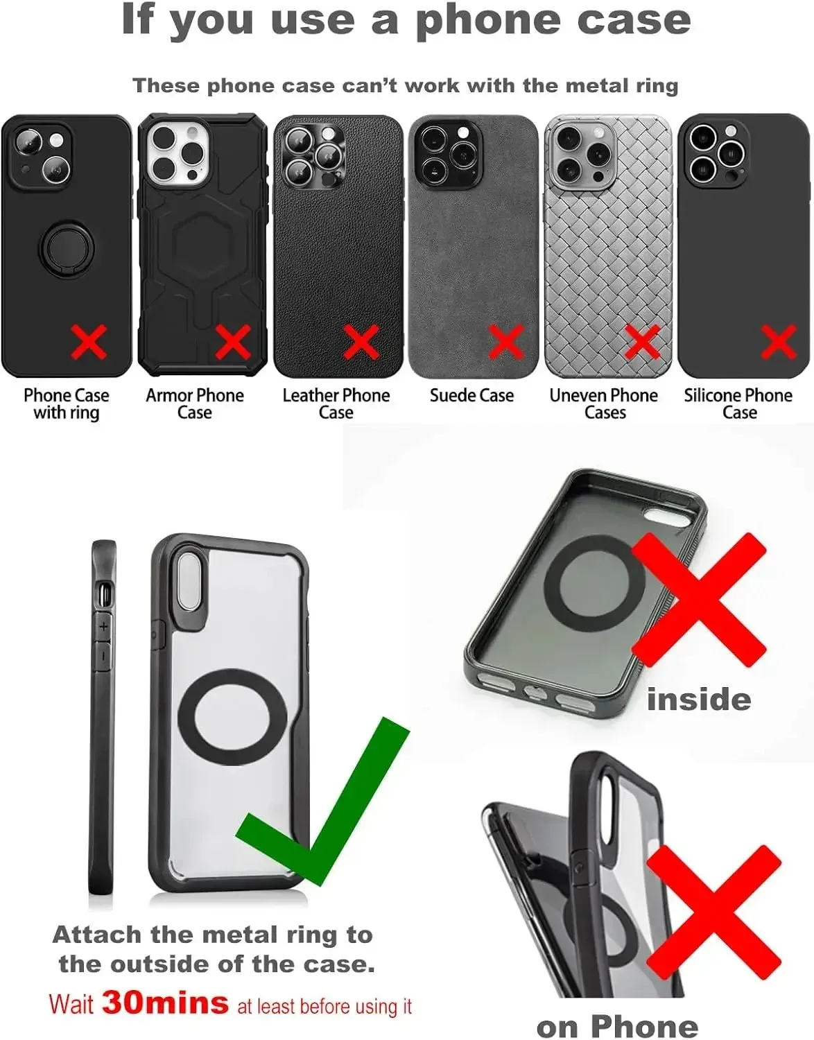 Support magnétique MagSafe pour voiture, vue d'ensemble