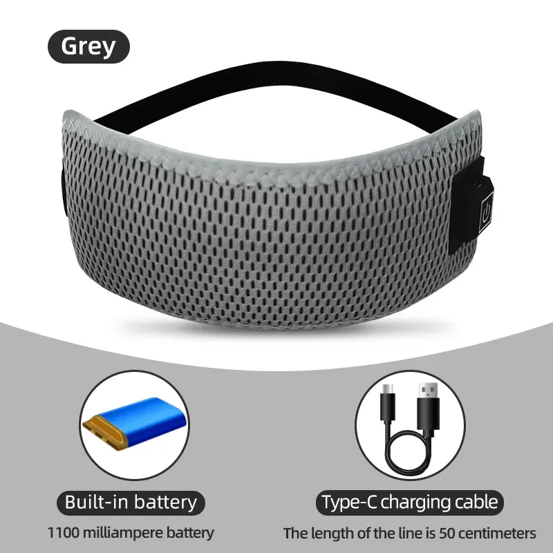 Masque chauffant pour les yeux secs avec 3 niveaux de chaleur, compresse chaude pour le sommeil et les cernes 10