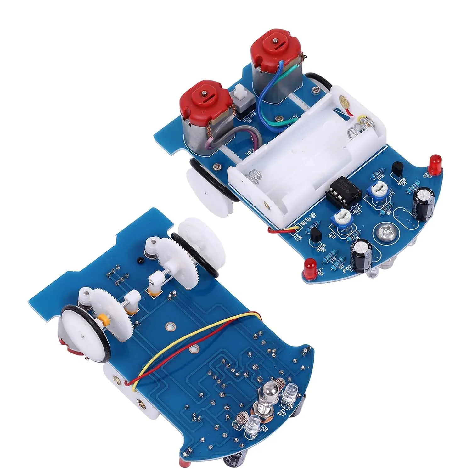 Kit d'apprentissage de la soudure électronique : voiture intelligente suiveuse de ligne pour débutants 6