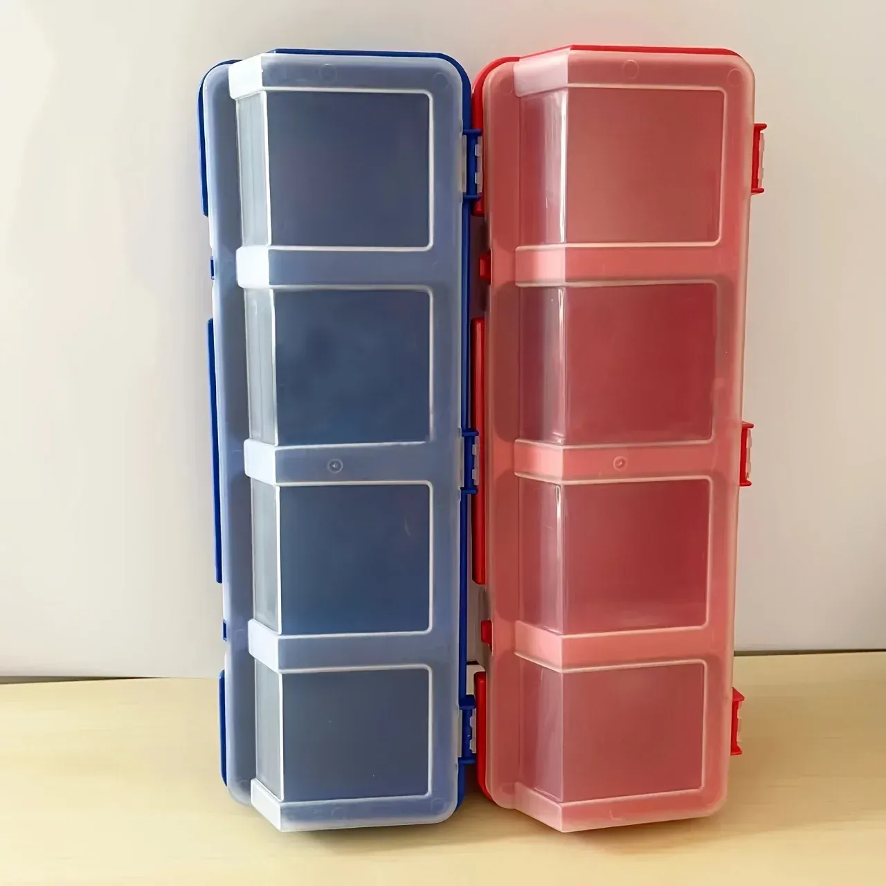 Boîte de rangement multi-compartiments pour vis et petites pièces, lot de 1 ou 2, boîte de rangement en plastique durable pour quincaillerie et bijoux 6