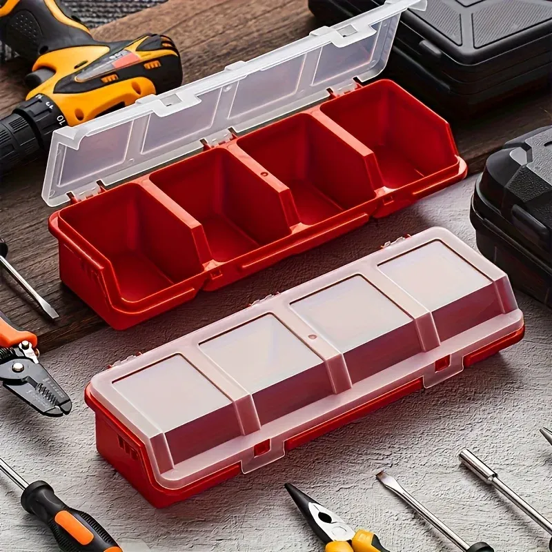 Boîte de rangement multi-compartiments en plastique durable