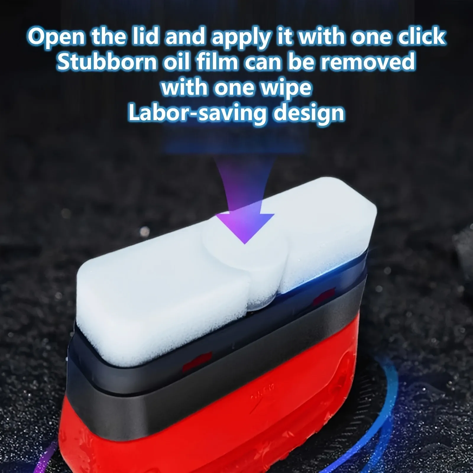 Détail du nettoyage de pare-brise