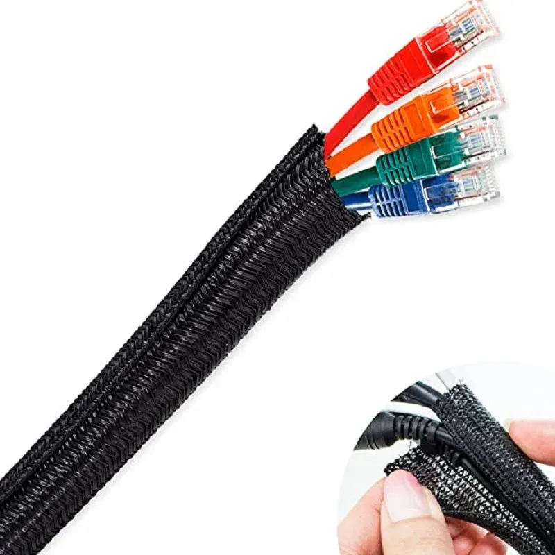 Gaine de câble tressée, finition détaillée
