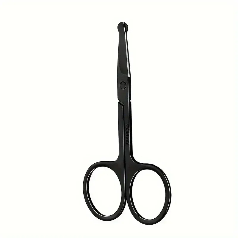 Tondeuse à poils de nez noire à tête ronde, tondeuse de sécurité en acier inoxydable pour hommes et femmes 8
