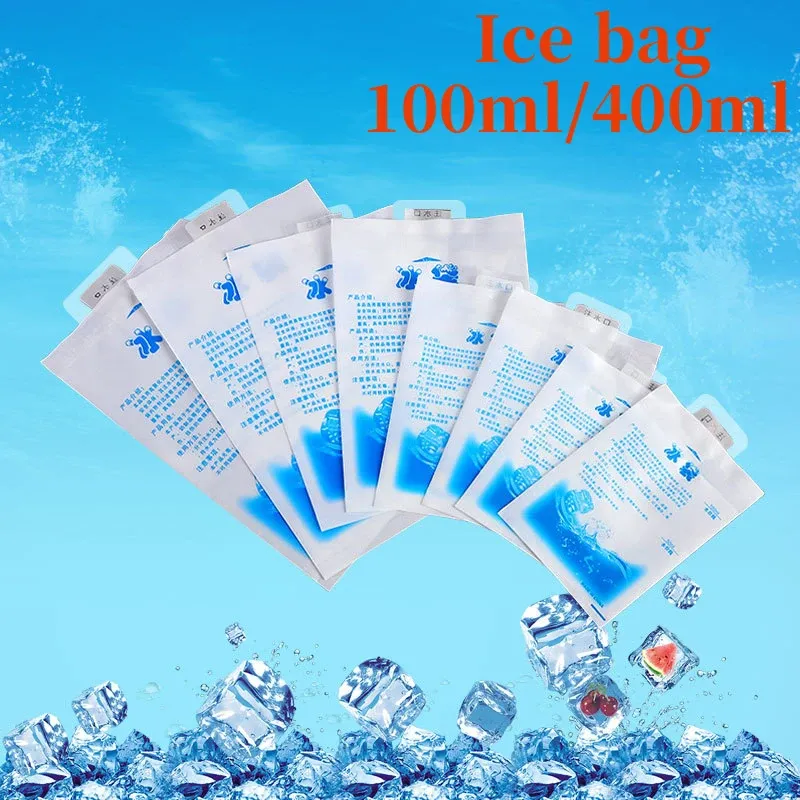 100 ml/400 ml, compresses de gel réutilisables pour blessures, soulagement de la douleur, sacs de gel chaud et froid, sûrs et écologiques. - Image 1