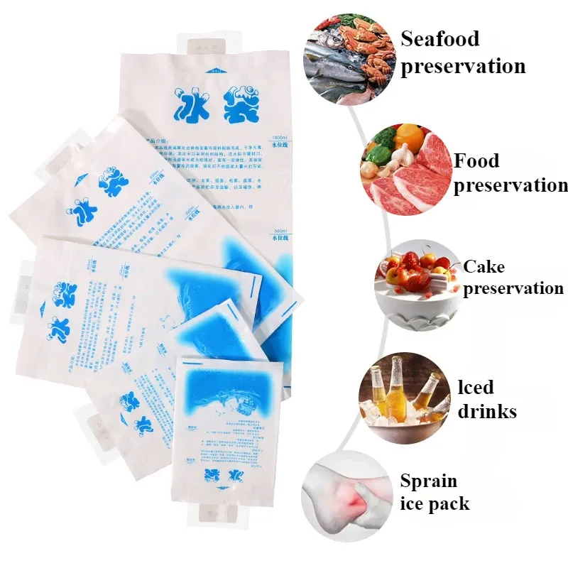 100 ml/400 ml, compresses de gel réutilisables pour blessures, soulagement de la douleur, sacs de gel chaud et froid, sûrs et écologiques. 5
