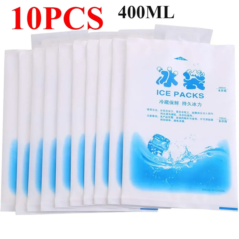 100 ml/400 ml, compresses de gel réutilisables pour blessures, soulagement de la douleur, sacs de gel chaud et froid, sûrs et écologiques. 12