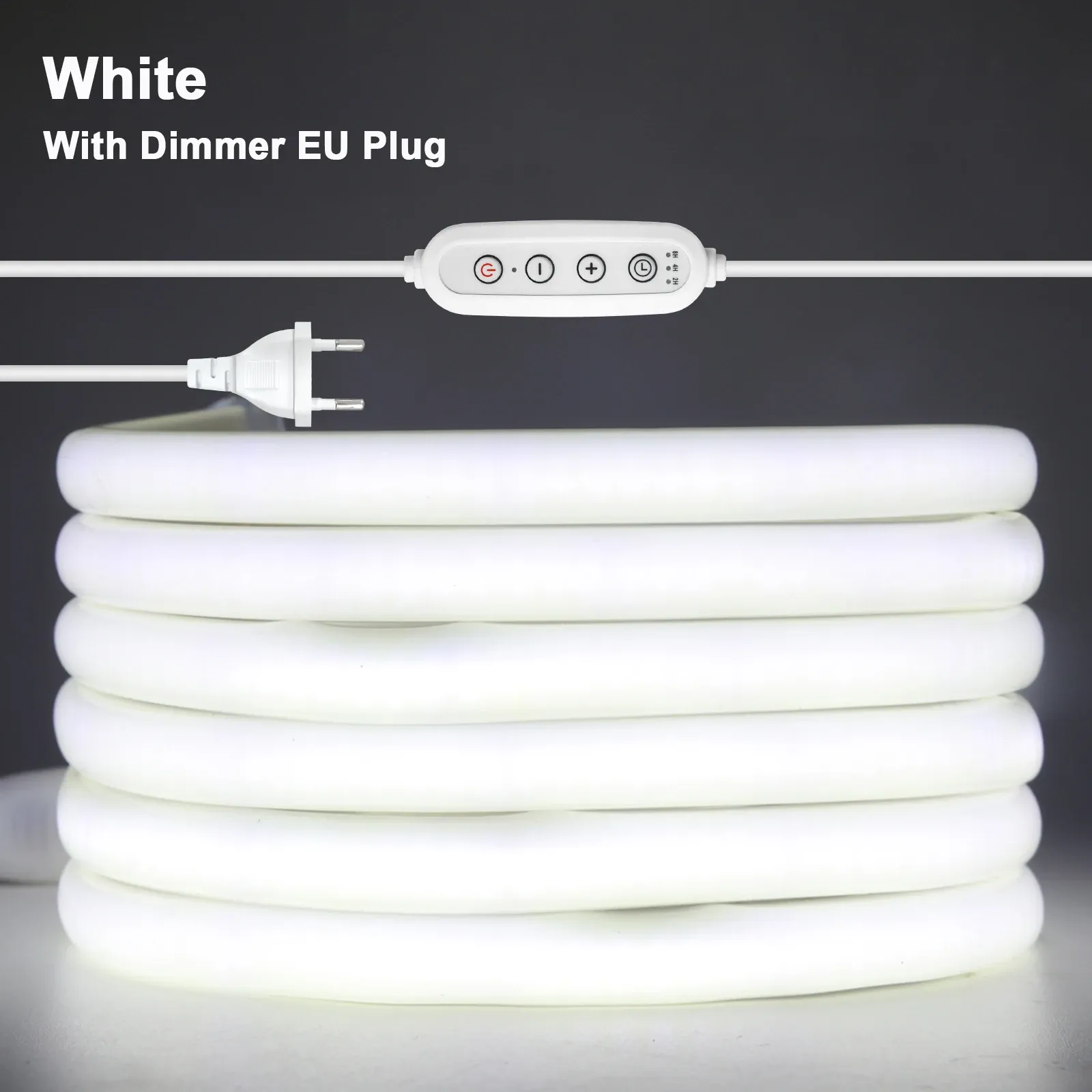 Bande LED COB 220V flexible et étanche avec variateur et kit d'alimentation, 288 LED, 3000K / 4000K / 6000K, éclairage décoratif pour cuisine 9