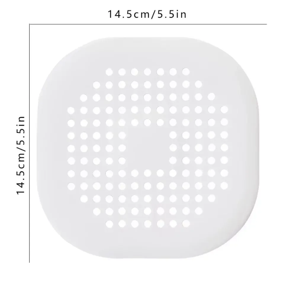 Crépine de douche en silicone, lot de 1 ou 3 pièces : filtre anti-cheveux pour évacuation de douche, couvre-évier et bouchon de sol pour salle de bain et cuisine 6