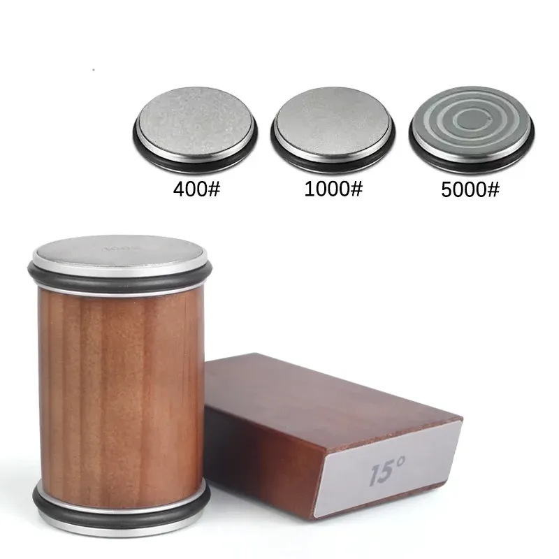 Affûteur de couteaux à rouleau avec support magnétique, kit de pierre diamantée et guides d'angle 15° et 20°, accessoire de cuisine 10