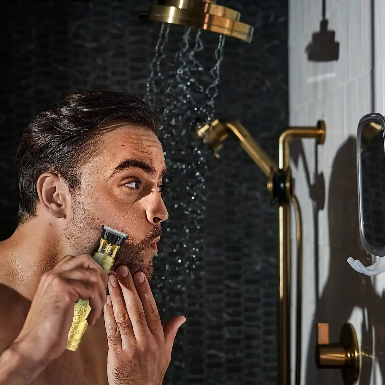 Tondeuse à cheveux sans fil USB, kit de coupe de cheveux pour l'entretien quotidien, idéal pour les voyages, le camping et le sport 5