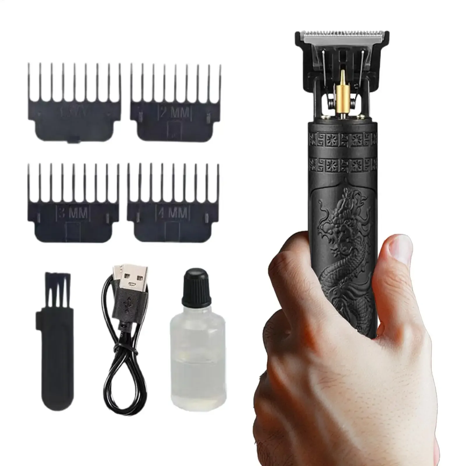 Tondeuse à cheveux sans fil USB, détail des lames