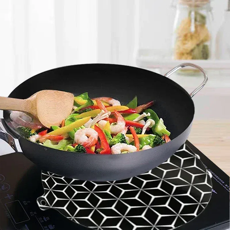 Tapis de protection en silicone pour plaque de cuisson à induction, résistant à la chaleur 2