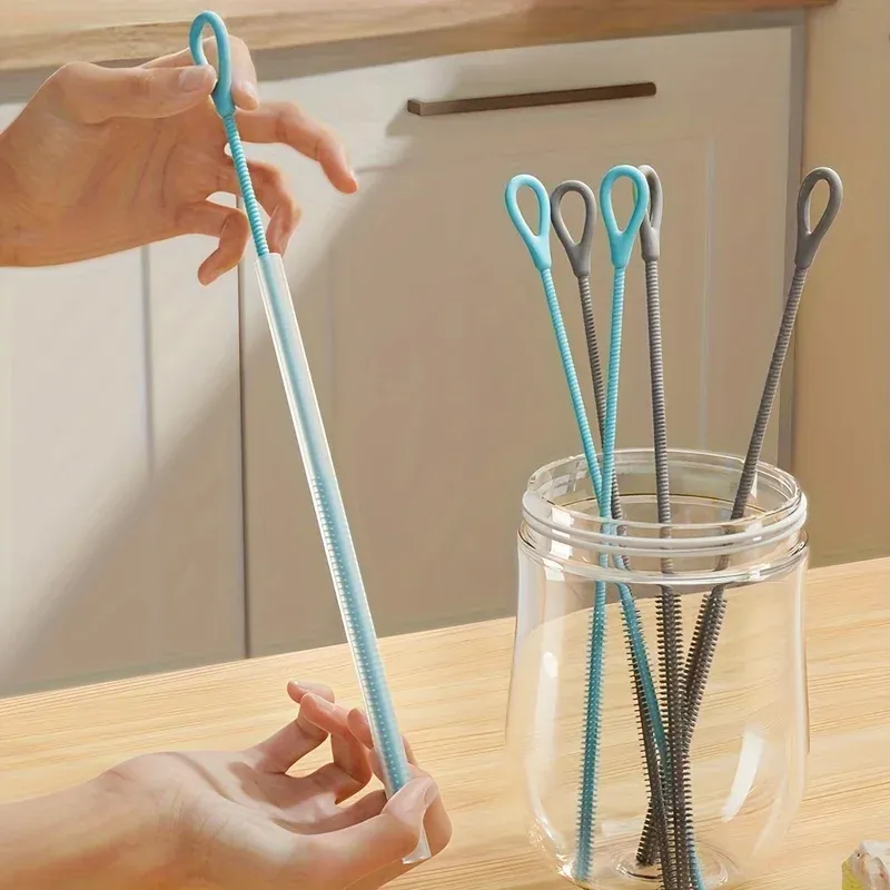 Brosse de nettoyage en silicone pour tasse et paille