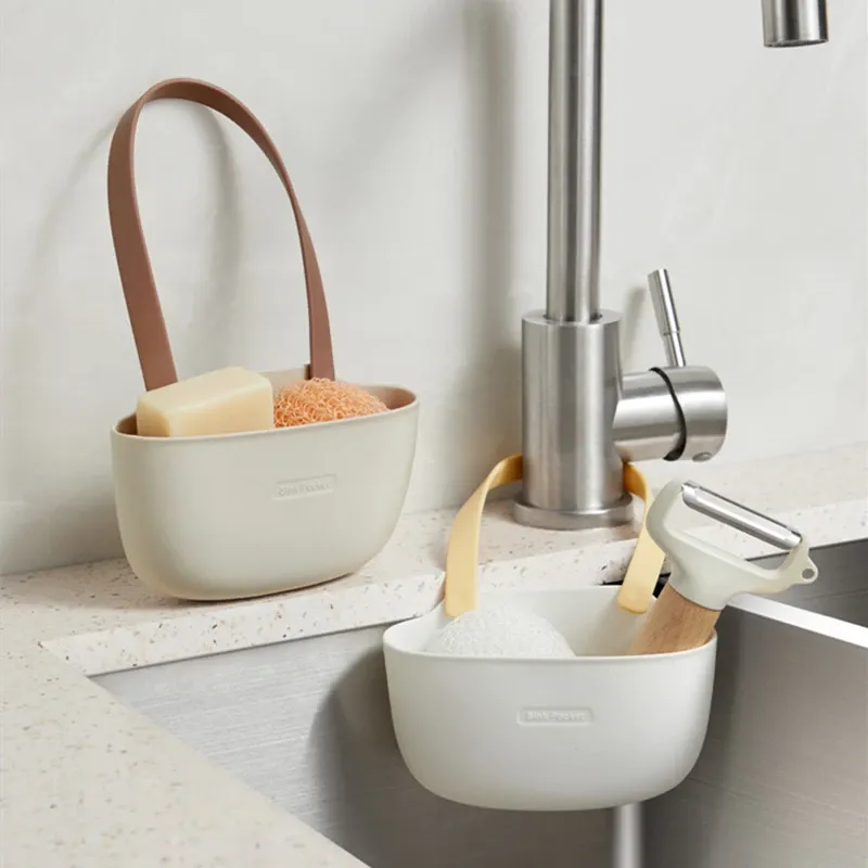 Éponges d'évier de cuisine en silicone, porte-savon, salle de bains, vidange de vaisselle, panier d'eau, rangement, support de séchage, organisateur d'accessoires