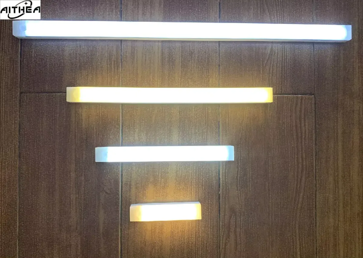 Lampes LED rechargeables USB à détecteur de mouvement PIR AITHEA, veilleuse portable à intensité réglable pour armoire et chambre 2