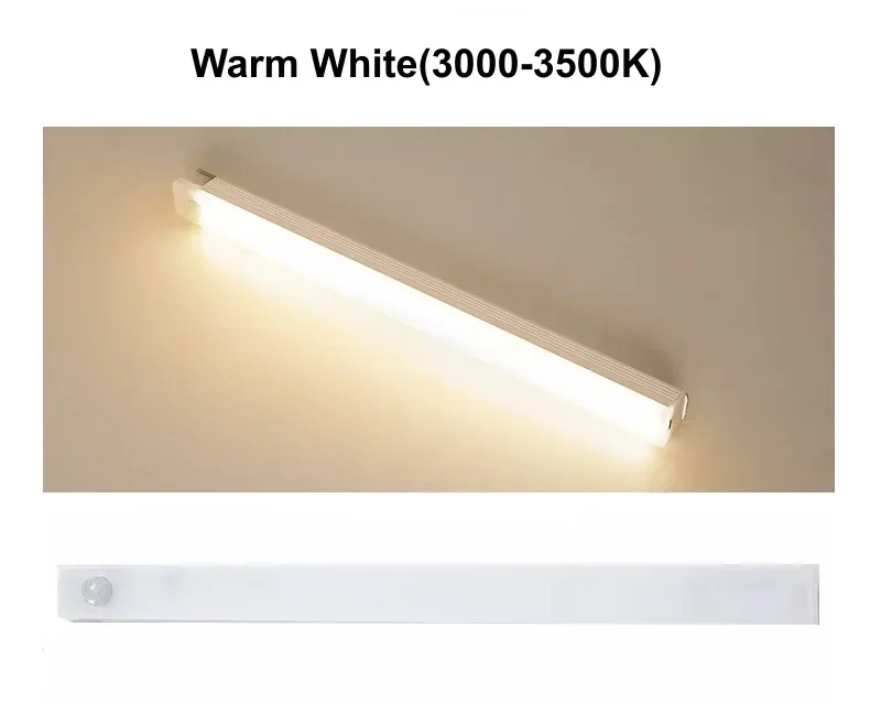 Lampes LED rechargeables USB à détecteur de mouvement PIR AITHEA, veilleuse portable à intensité réglable pour armoire et chambre 7