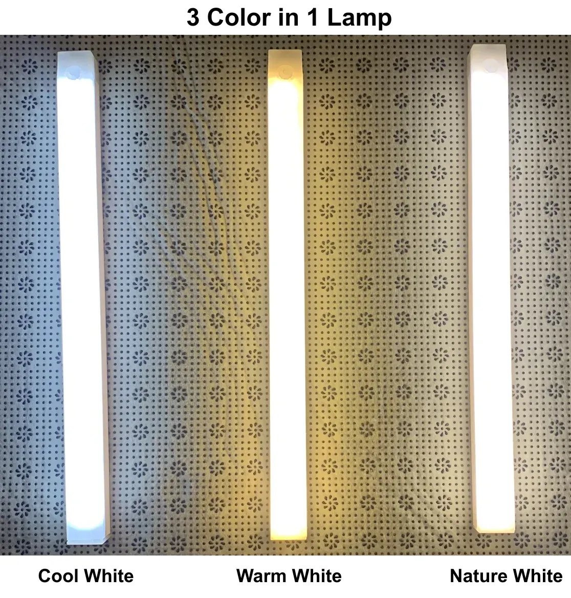 Lampes LED rechargeables USB à détecteur de mouvement PIR AITHEA, veilleuse portable à intensité réglable pour armoire et chambre 9