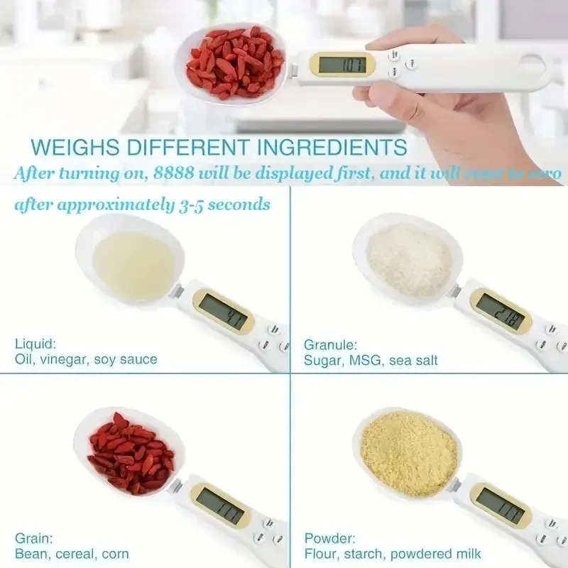 Gros plan sur l'écran de la balance de cuisine