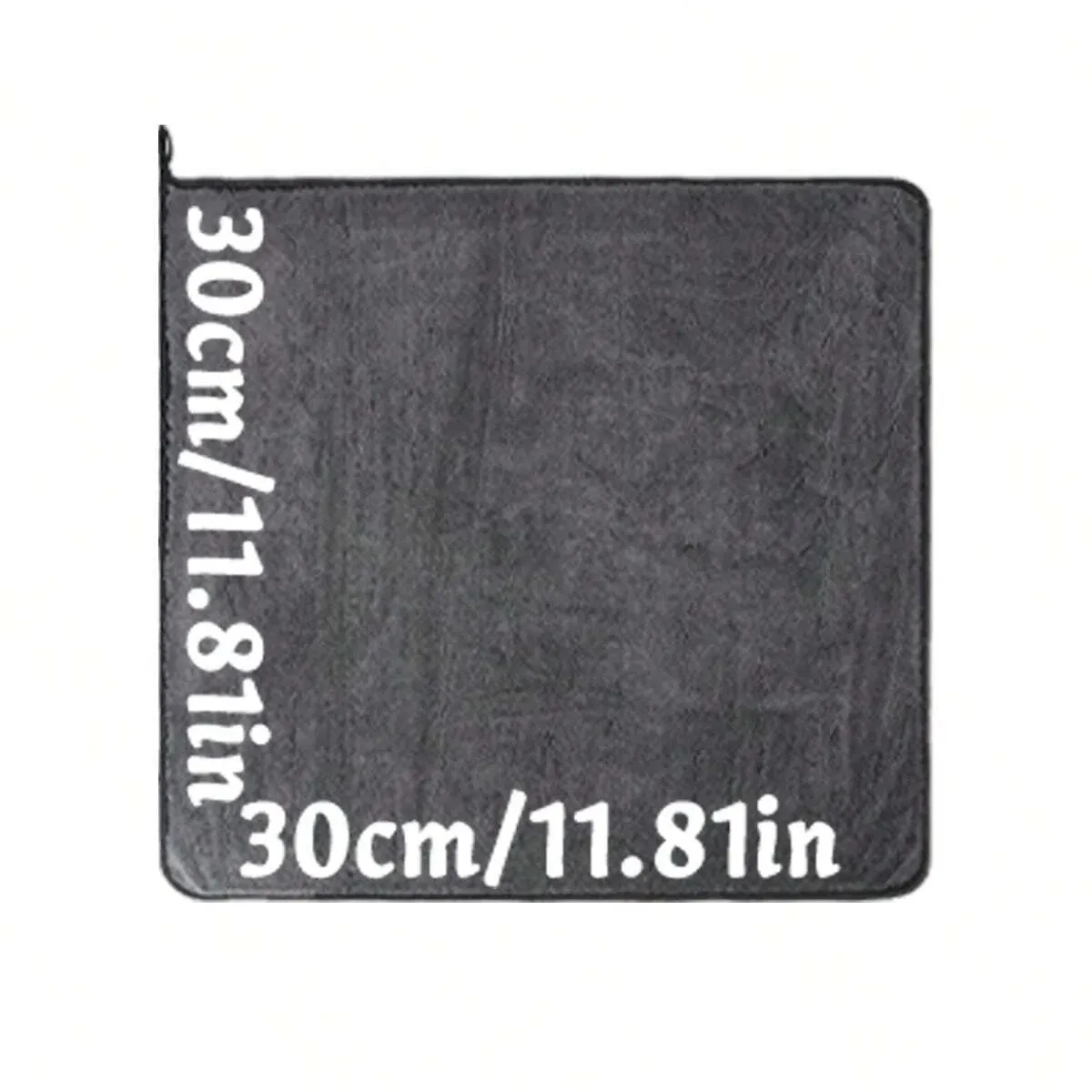 Serviette de lavage en microfibre gris foncé pour voiture, grand format et très absorbante 10