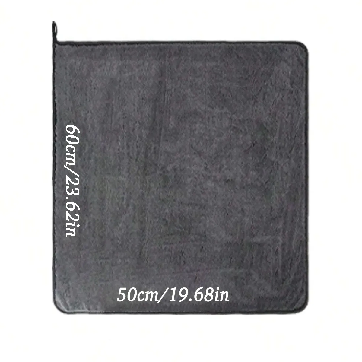 Serviette de lavage en microfibre gris foncé pour voiture, grand format et très absorbante 9